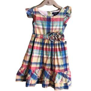 NWT Girls Chaps Plaid Dress